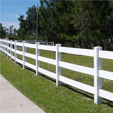 Tanca de cavalls de PVC blanc