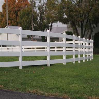 Tanca de ranxo de PVC blanc