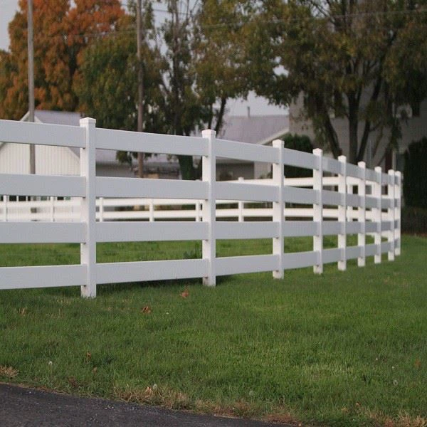 Tanca de ranxo de PVC blanc